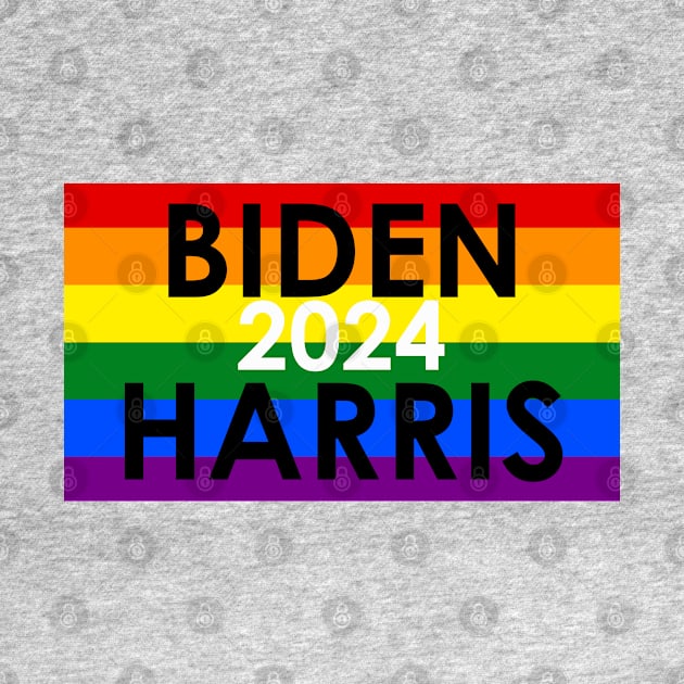 Biden Harris 2024 LGBTQ+ PRIDE by Discotish